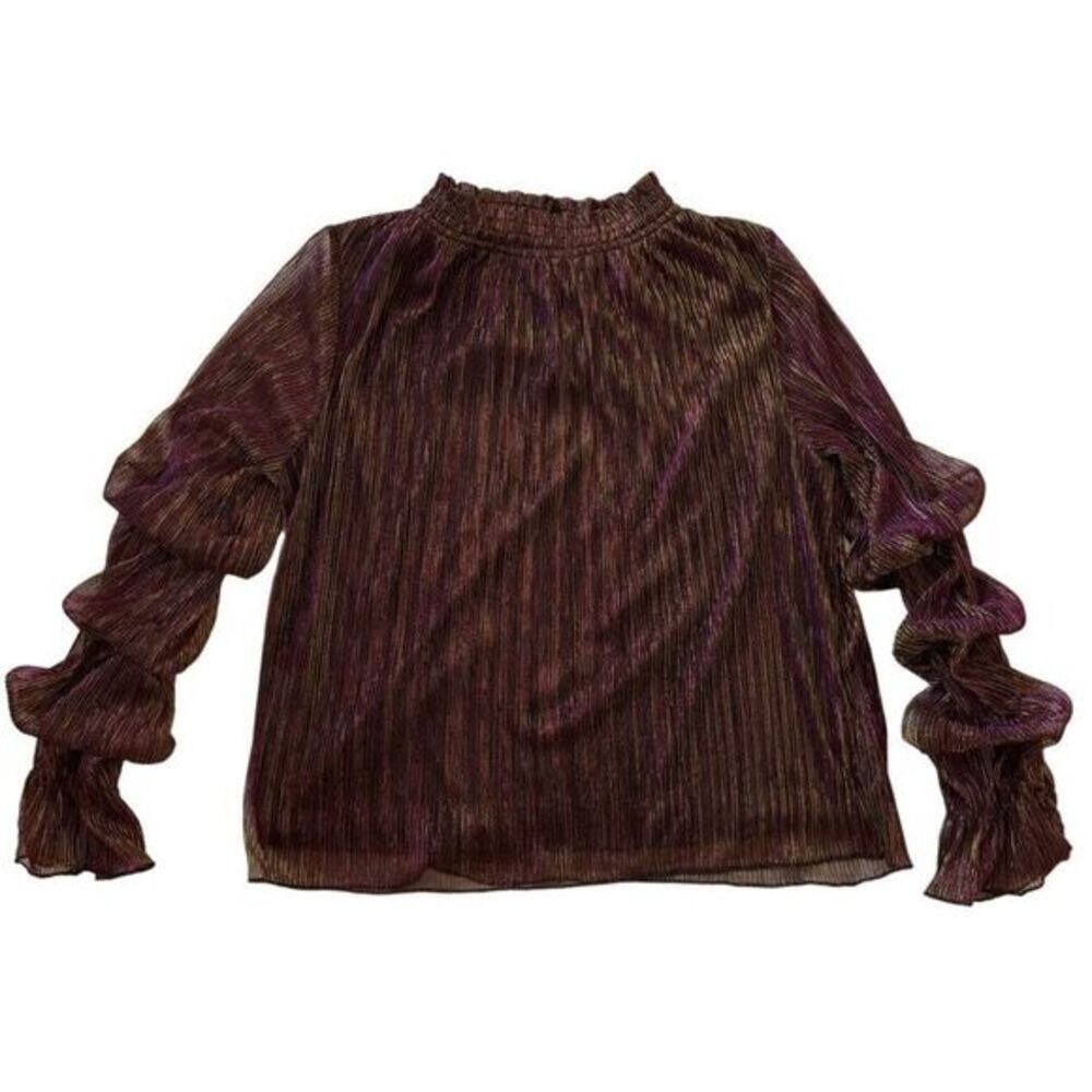 Sparkling Marie Sleeve Top | Glam | Large |‎ NWT| SKU87
